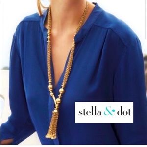 STELLA & DOT BIANCA TASSEL NECKLACE - RETIRED
